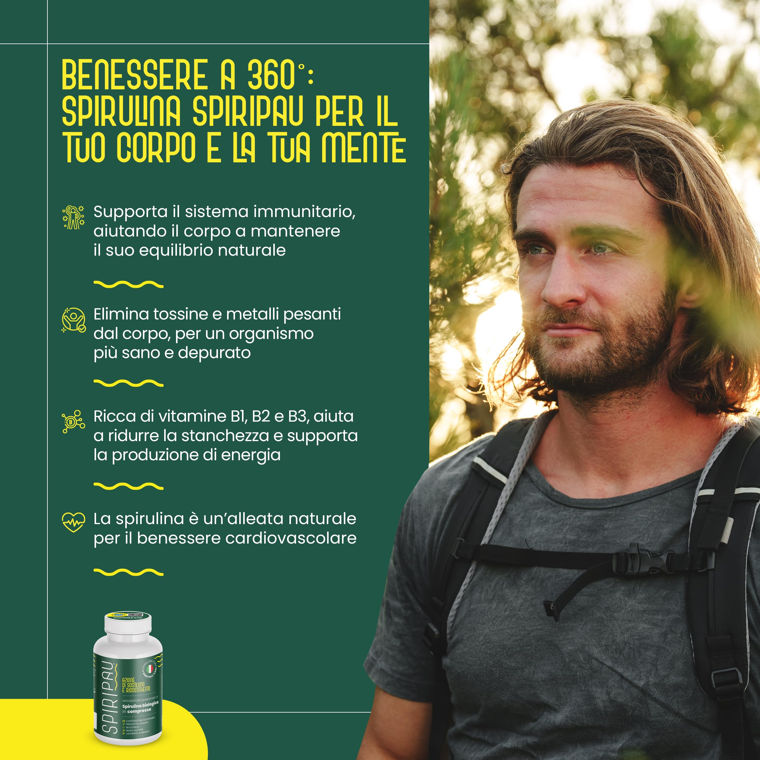 Spirulina Bio Compresse - 100 Compresse