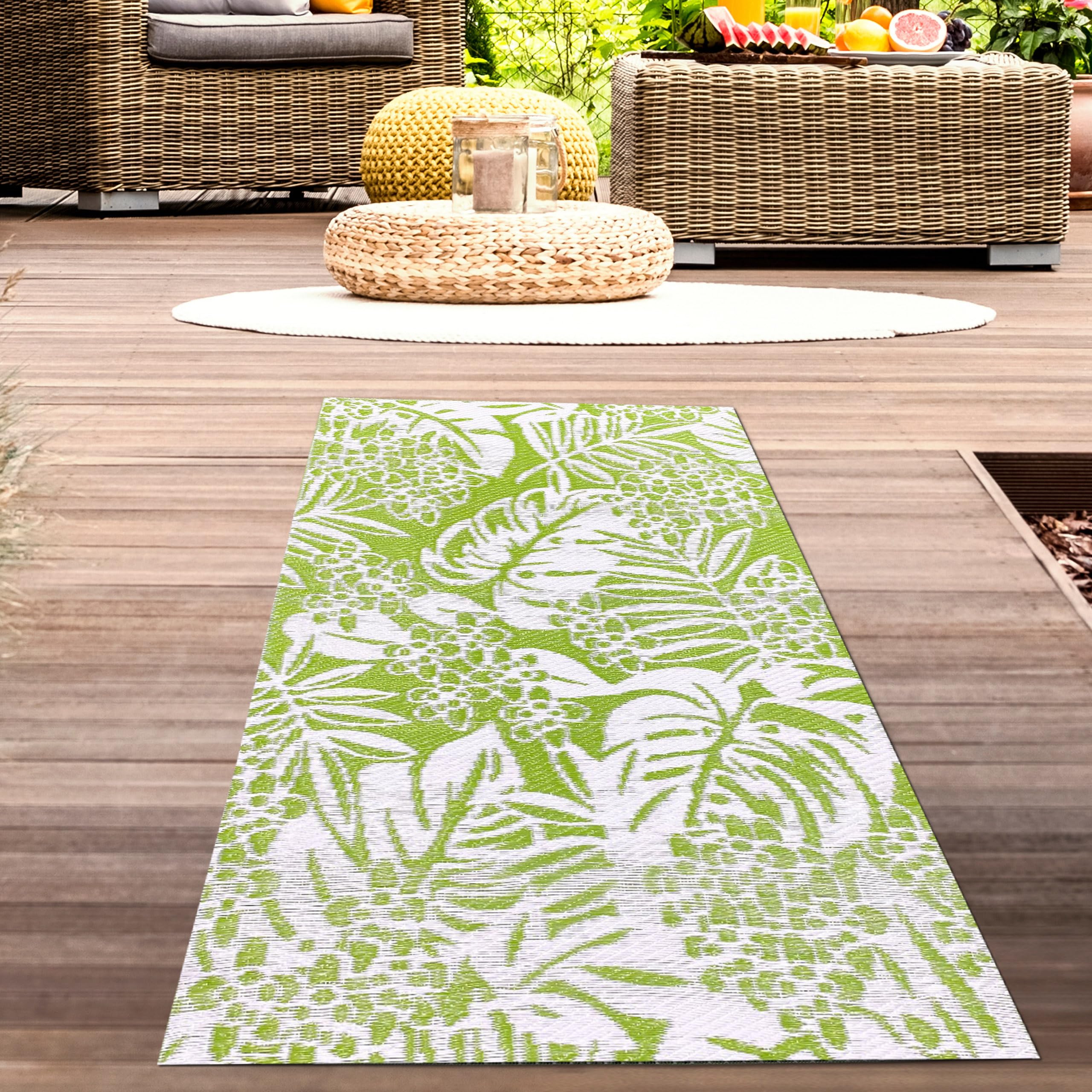 Tapis de jardin confortable et léger pour masquer un sol de balcon abîmé