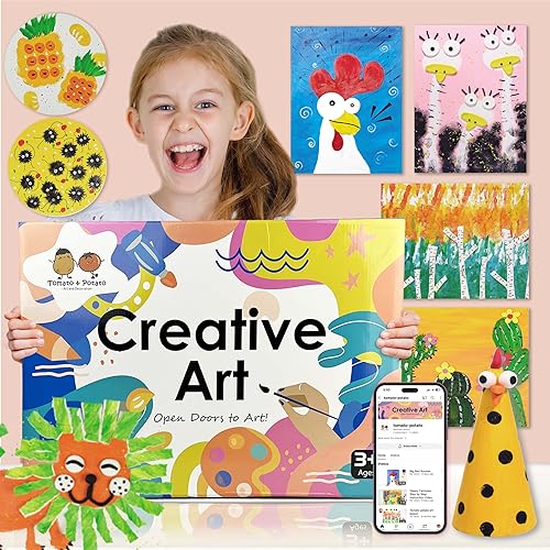 Arte creativo y manualidades para niños, ayuda a abrir puertas al arte, incluye videos paso a paso, ayuda a desarrollar la autoexpresión, gran