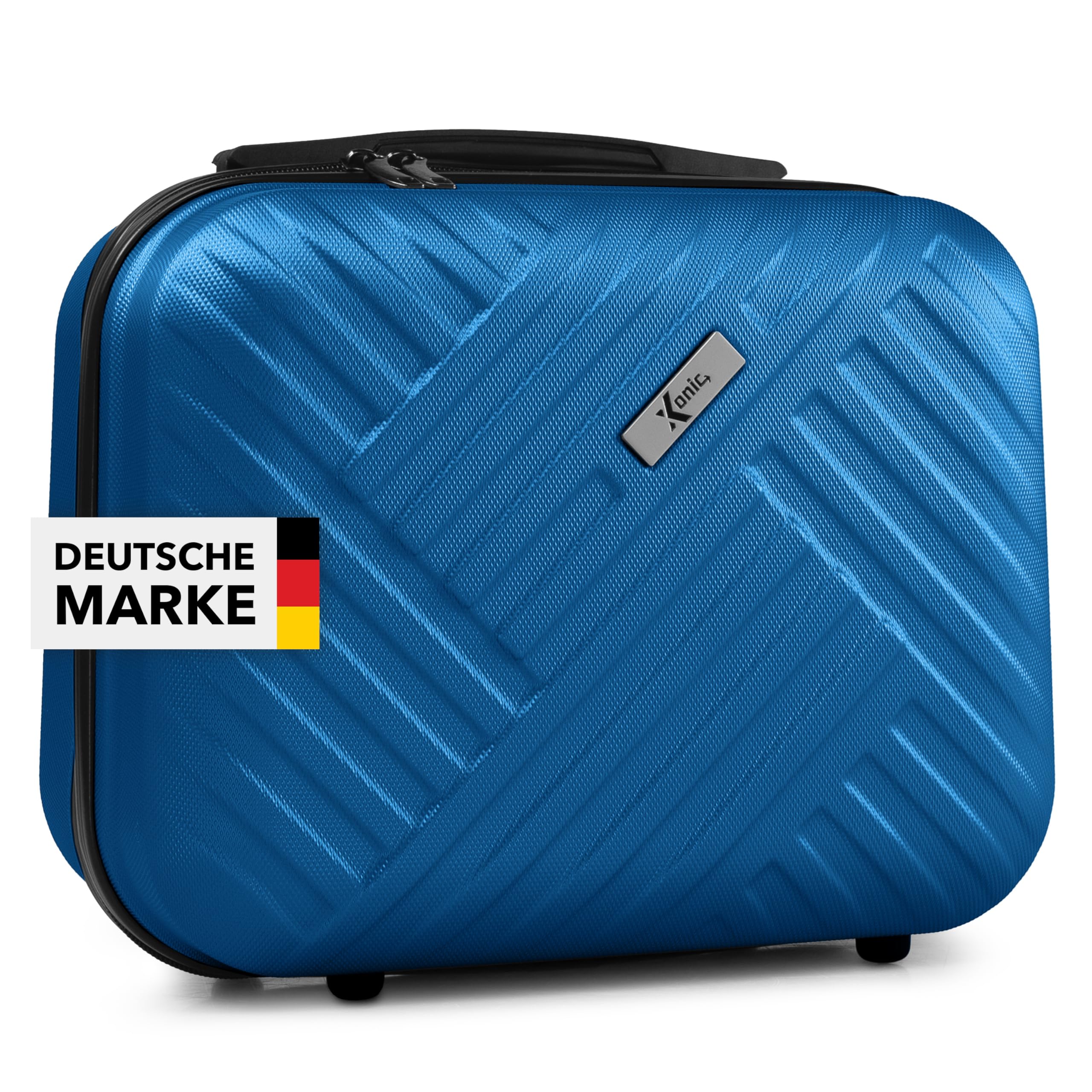 Xonic® Design Kosmetikkoffer aus ABS Hartschale – Robustes Beautycase als Handgepäck - Kosmetiktasche für Reisen – leicht & stabil (Rojalblau)