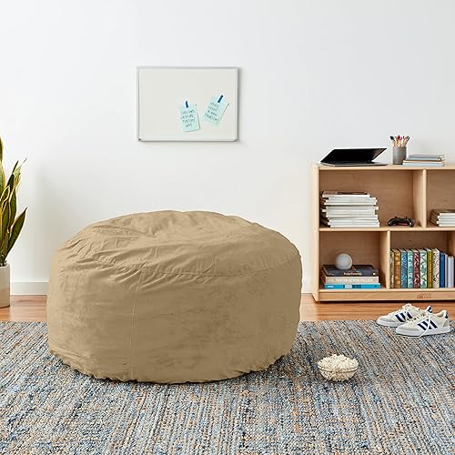 Miniatura 339 de Chill Sack - Funda para puf Microgamuza - Carbón - Solo funda,Microsuede - Chocolate - Solo funda,Microsuede - Azul marino - Solo funda,Guijarro -