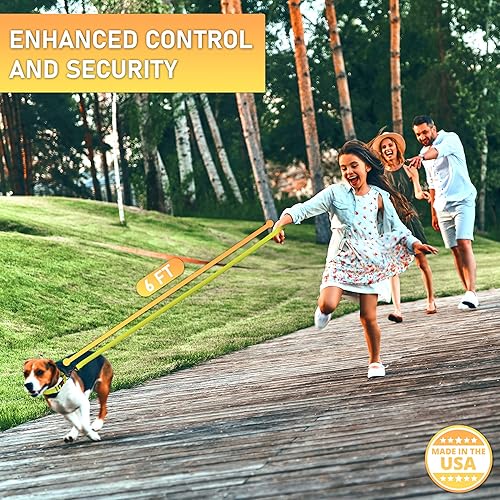 Miniatura 11 de Correa impermeable para perro de 6 pies, fabricada en Estados Unidos, correas resistentes para perros grandes, medianos y pequeños, entrenamiento