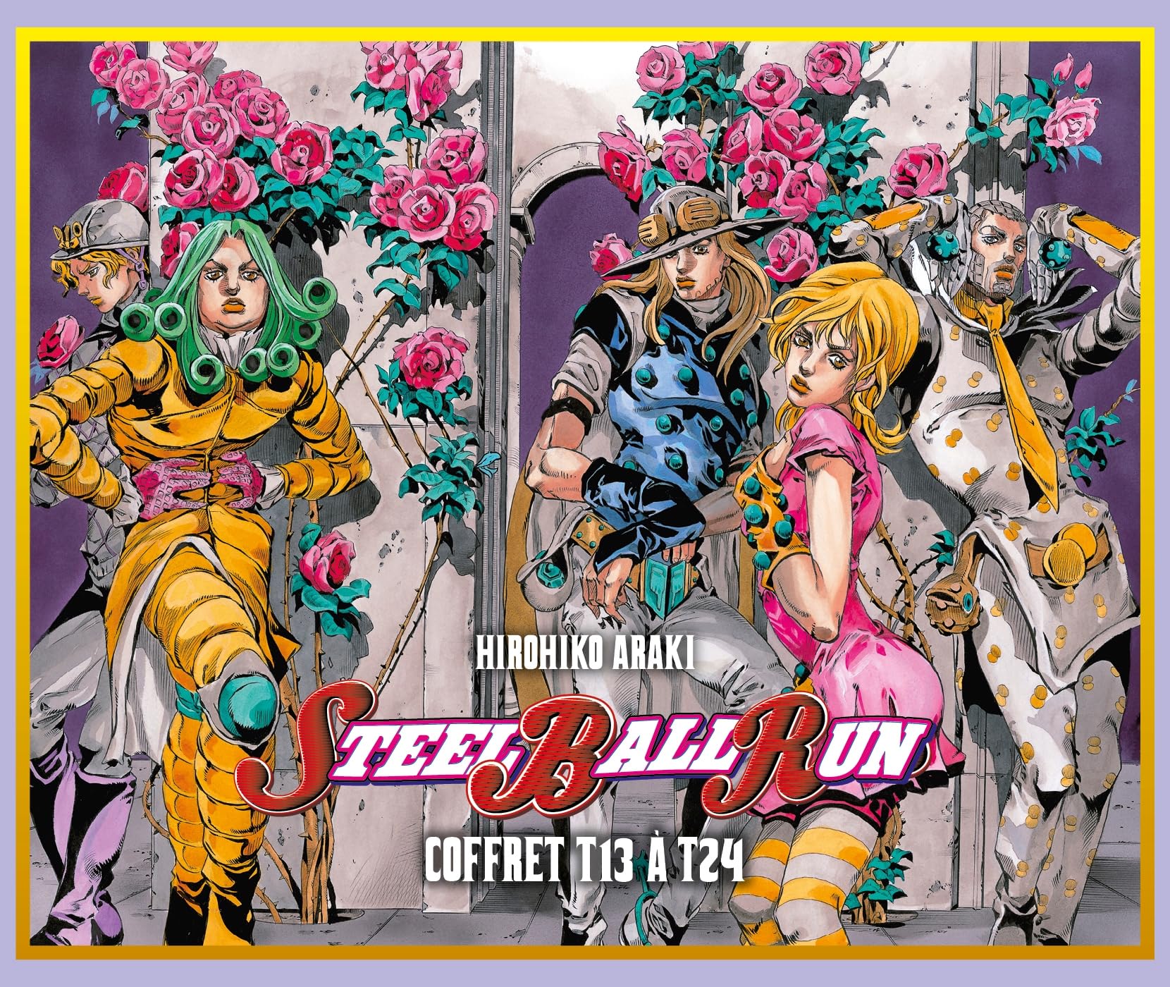 Jojo's - Steel Ball Run - Coffret T13 à T24: Inclus un poster recto-verso