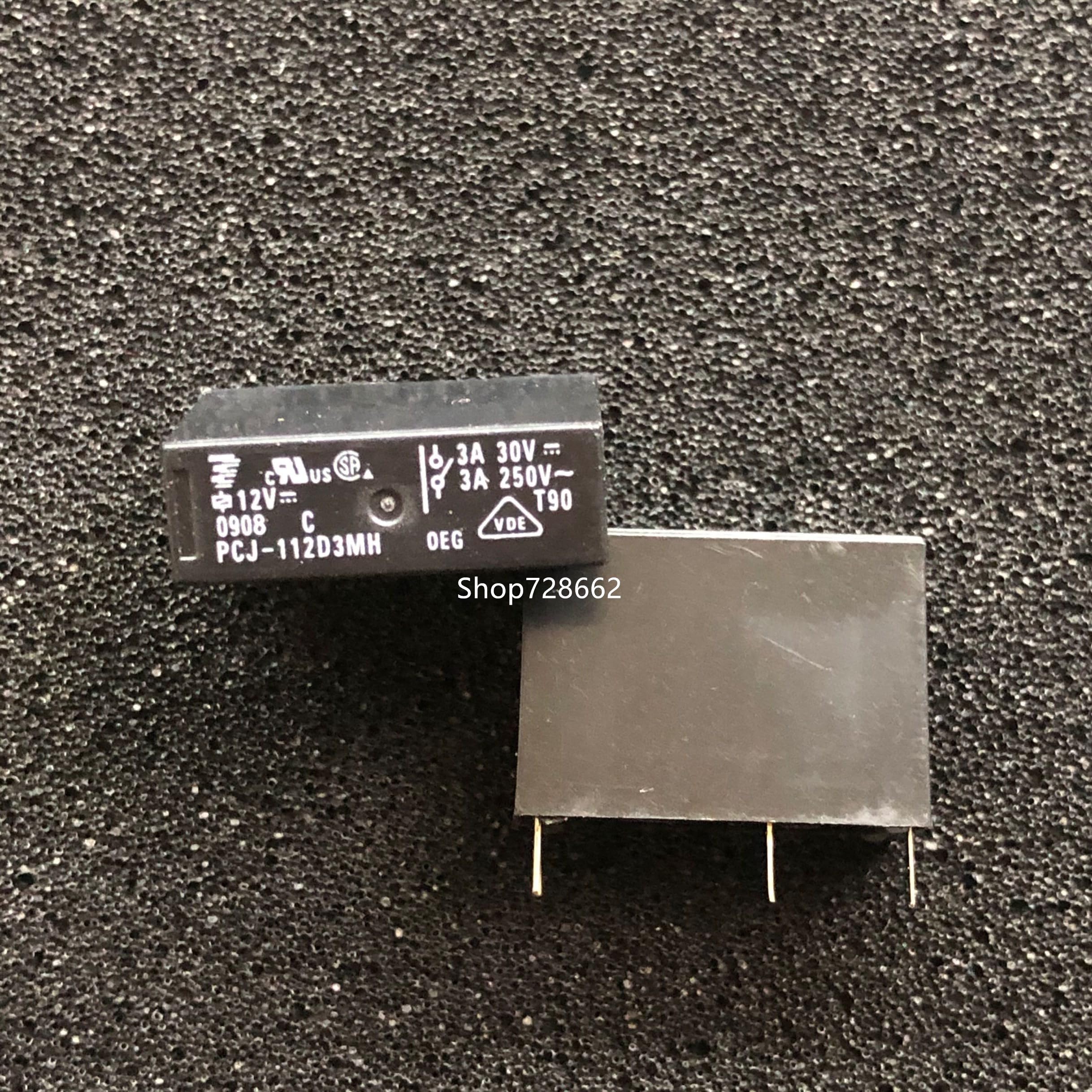 10PCS PCJ-112D3MH 12𝖵 3A 4-pin 12VDC