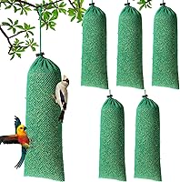 Vista 12 de Weewooday 6 Piezas Alimentador de Calcetín para Pinzón Calcetines de Cardo Alimentador de Pájaros Saco Instantáneo de Semillas para Colgar al Aire