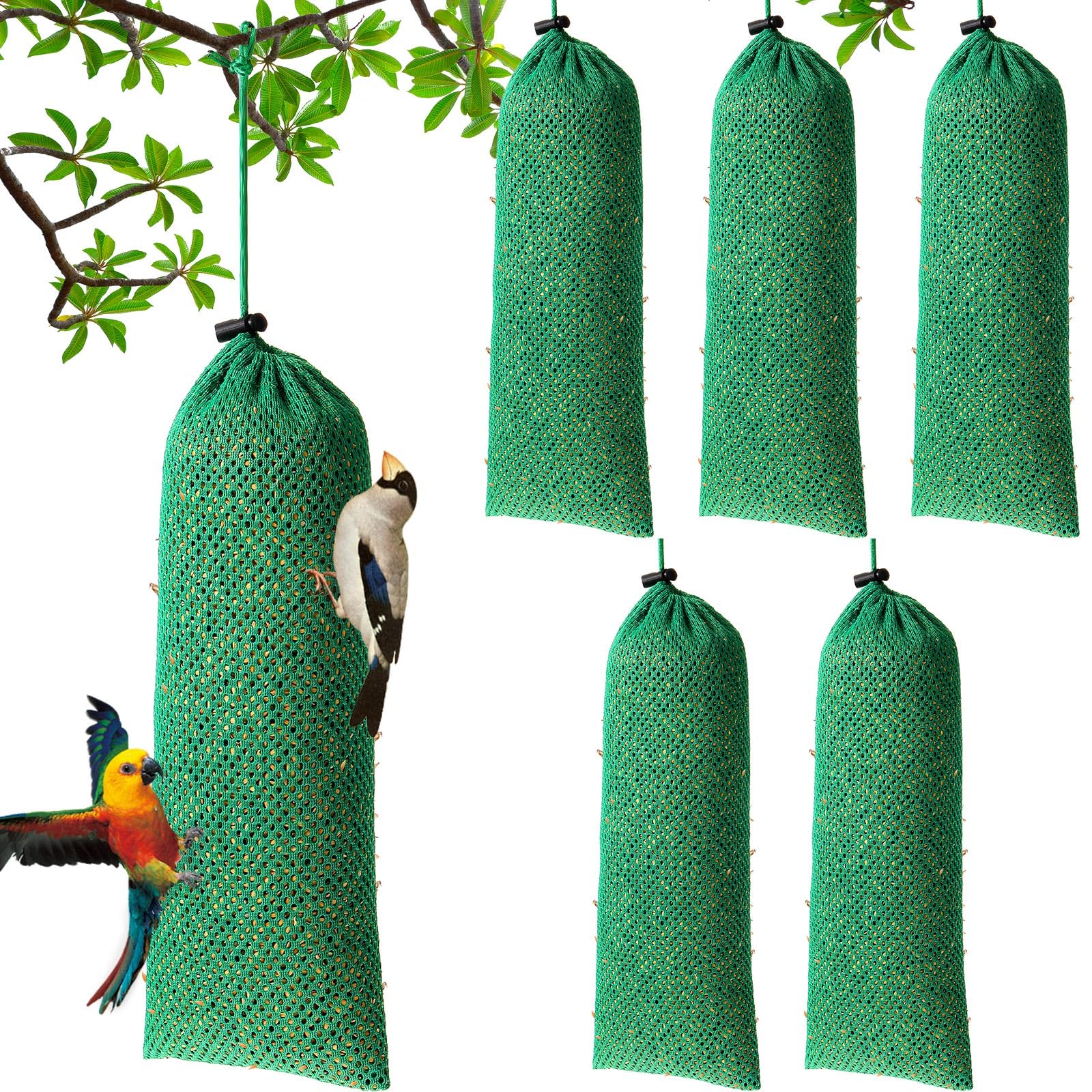 Mangeoire chaussette oiseaux Finch lot 6 filet pour petits oiseaux
