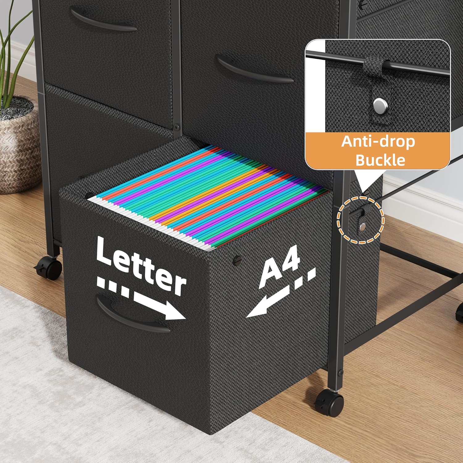 Comparison of lockable casters and adjustable feet