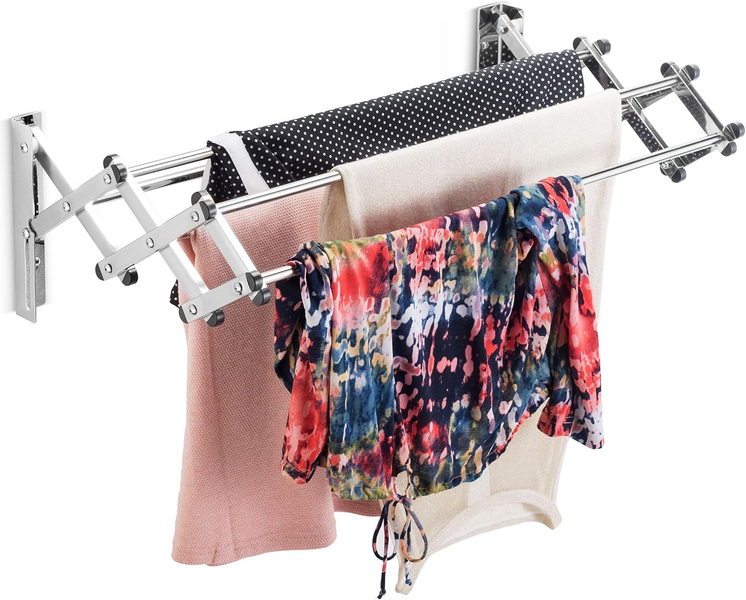 Bartnelli Bamboo Laundry Drying Rack for Clothes, Wood Clothing Dryer, Extreme Stability, Heavy Duty Built, Foldable, Collapsible Space Saving | Indoor-Outdoor Use - Pre-Assembled (BDR-045)