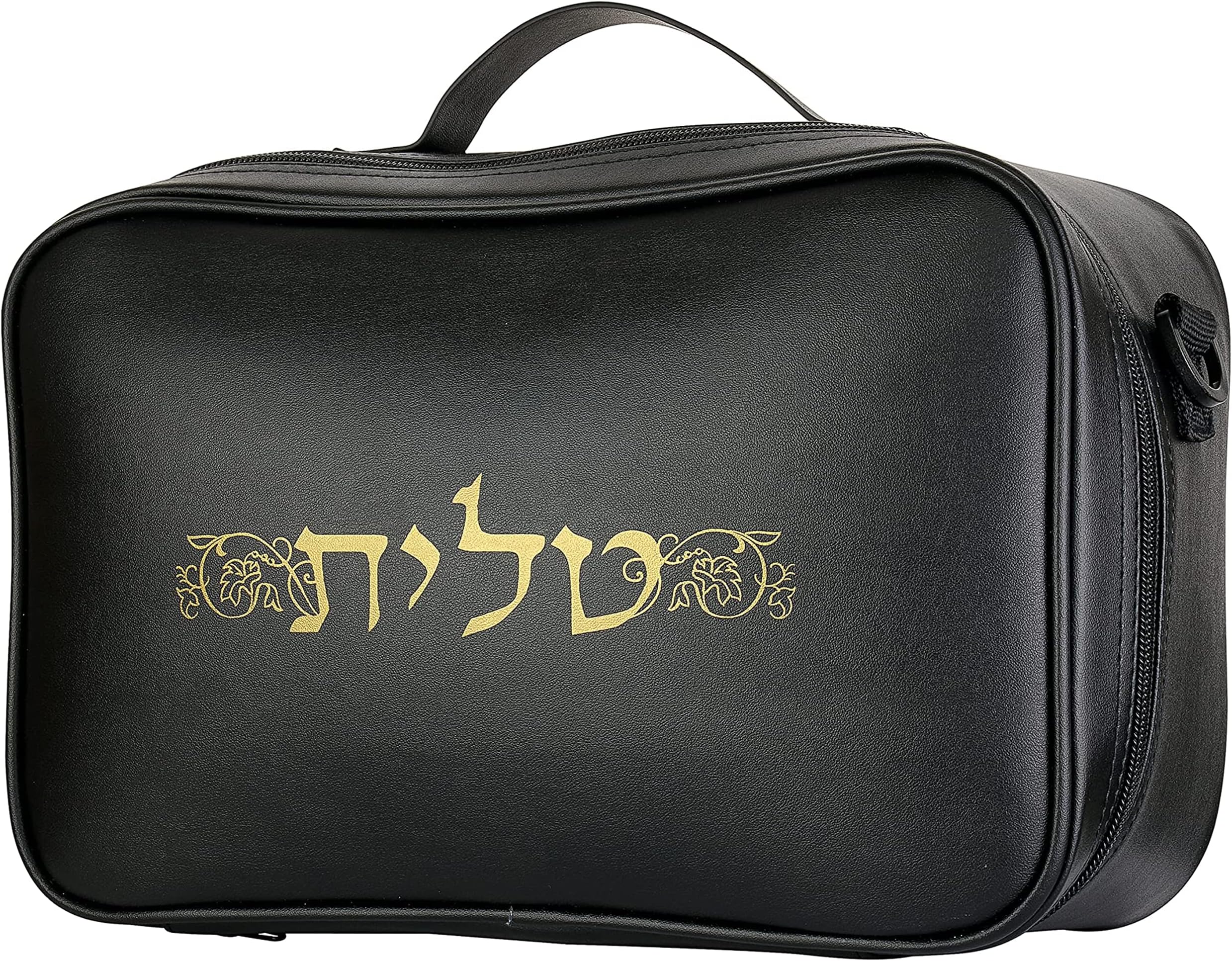 Tallit and Tefillin Bag with Carry Handle and Shoulder Strap - Judaica Tallit Prayer Shawl Travel Tote