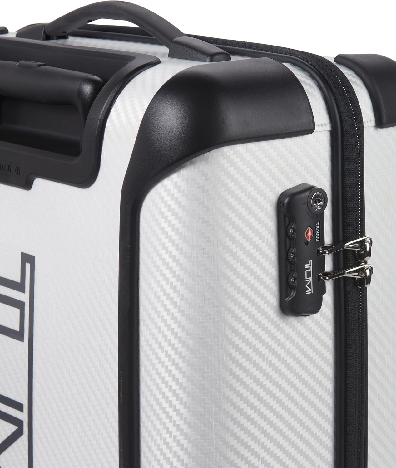 tumi white luggage