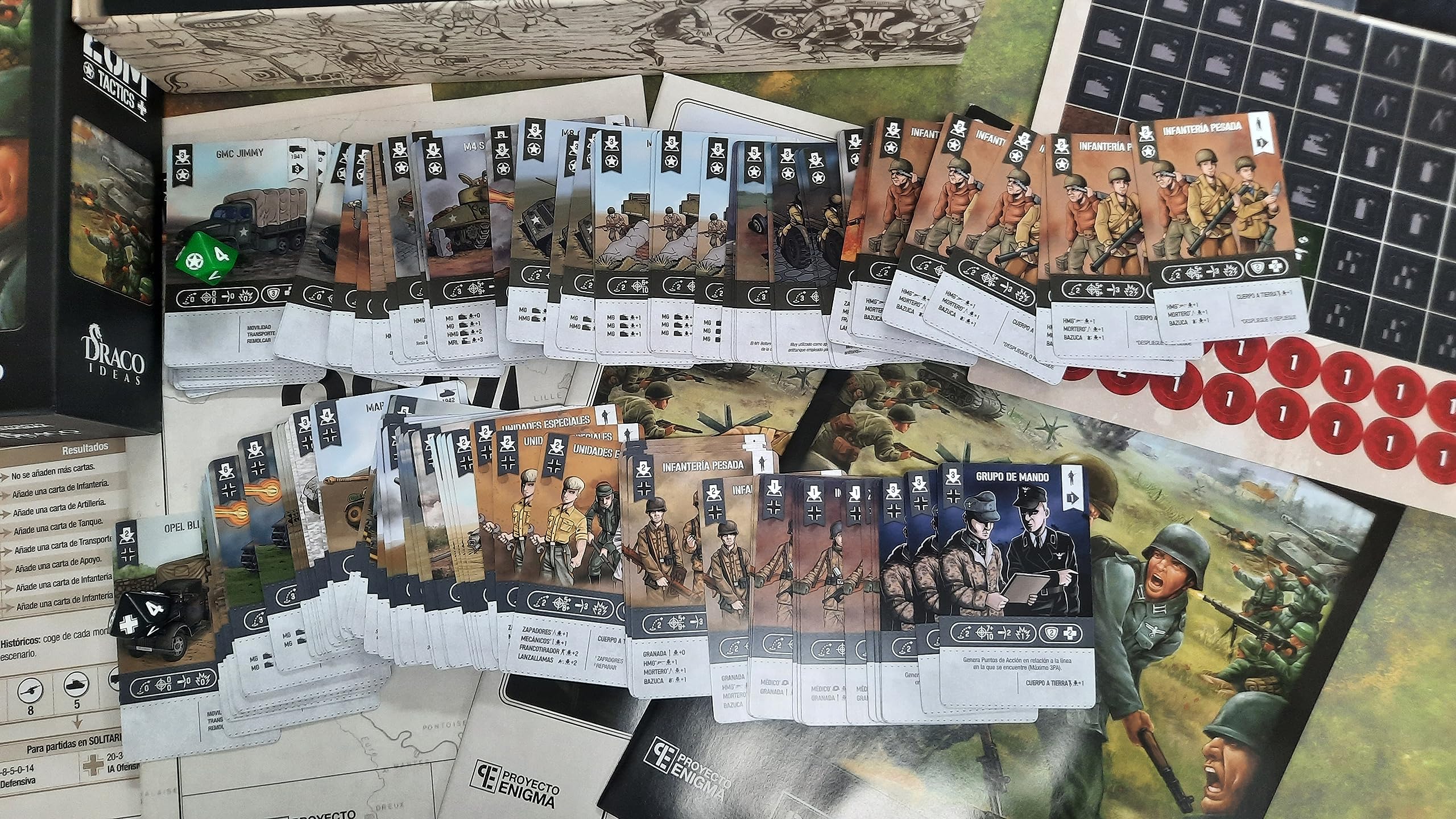 Draco Ideas Juegos de Mesa Tactics Deluxe y 2GM Pacific + Expansiones (2GM Tactics Deluxe)