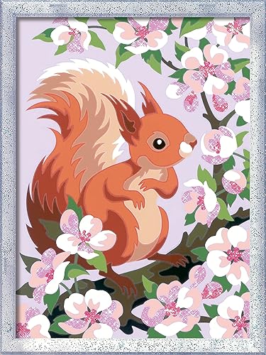 Miniatura 2 de Ravensburger CreArt Spring Squirrel Paint by Numbers Kit para niños, pintura de artes y manualidades para edades de 9 años en adelante