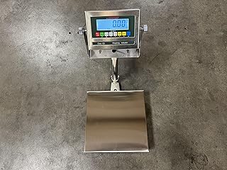 USM BenchTek Floor Scale 24″x24″ Platform with US-6011SS Indicator. NTEP Approved (Legal for Trade) with 1,000 lb x .2 lb Capacity. 5 Year Warranty (WASHDOWN Safe & Waterproof)