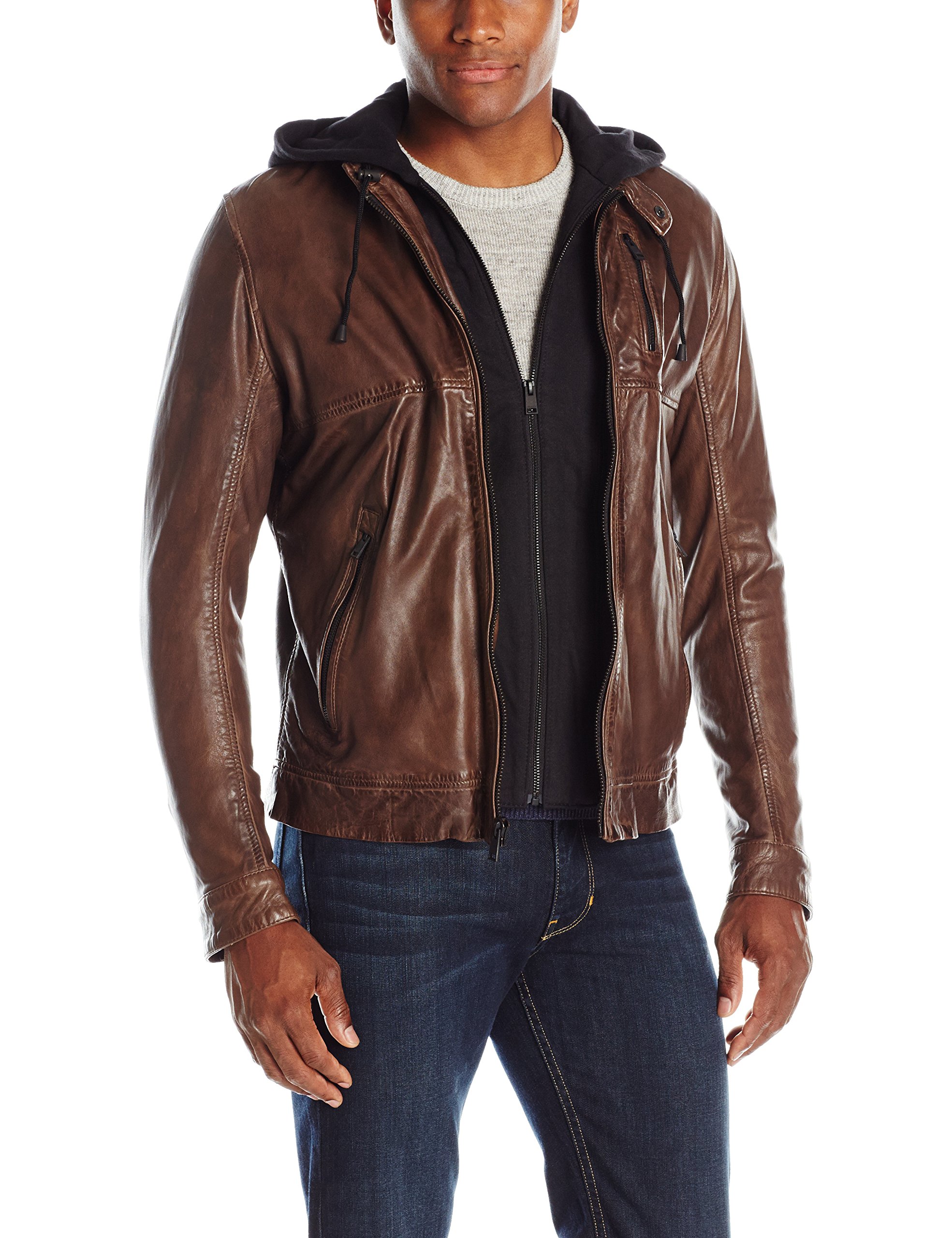 lamarque men's leather jacket