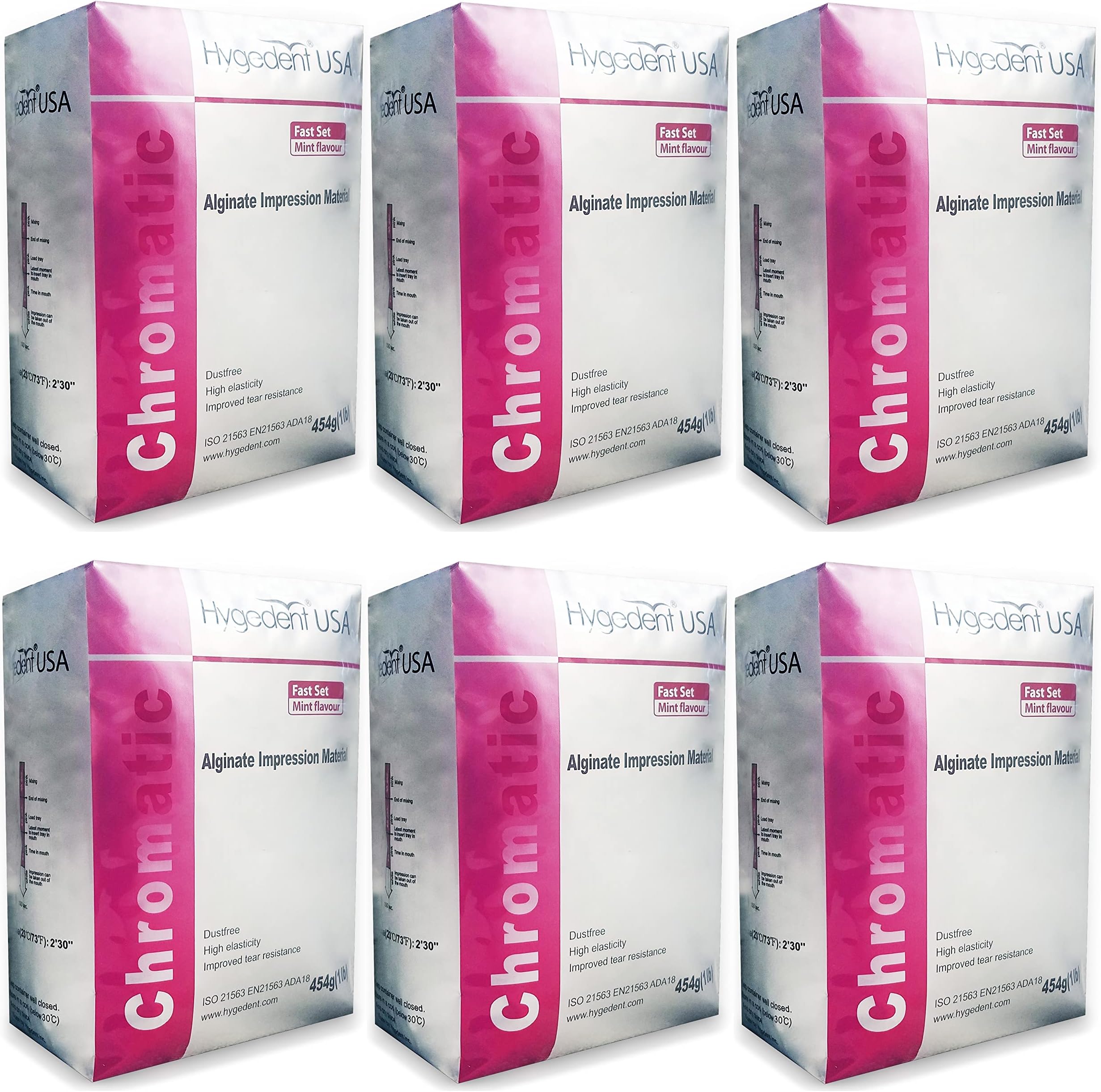 Chromatic Fast Set Alginate Material Molding Powder (Pack of 6)