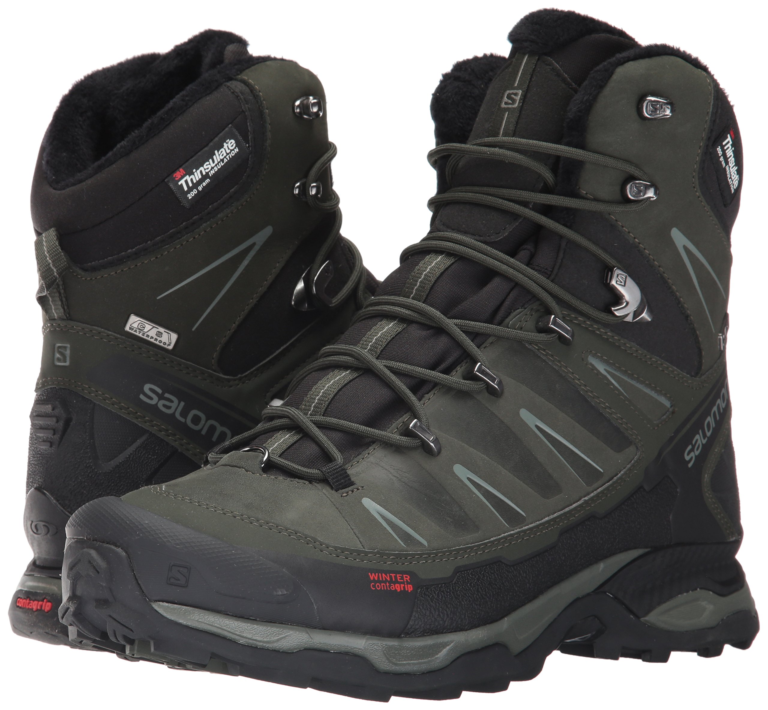 Salomon X Ultra Winter CS WP Boots Black Thinsulate Waterproof Mens 10 376635 Men main image 4