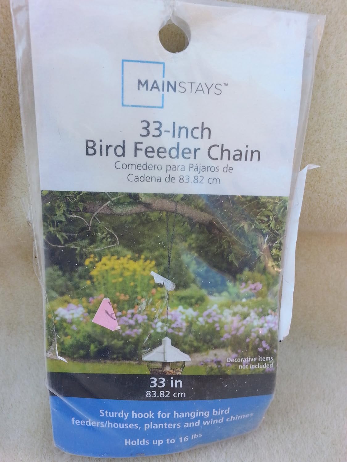 Mainstays 33inch Bird Feeder Chain Patio, Lawn & Garden