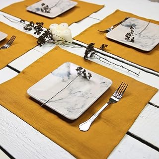 Linen Placemats, Placemats, Wedding Placemats, Dining Placemats, Kitchen Placemats, Table Linen, Linen Placemat Set, Fabric Placemats
