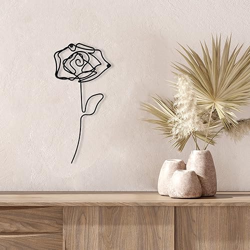 Vista 46 de Americanflat Decoración de pared de 14 x 10.5 pulgadas, decoración de pared de metal de anclaje para dormitorio, decoración moderna de pared