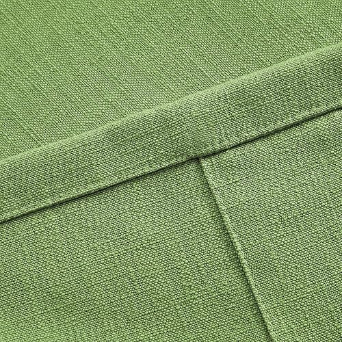 Miniatura 175 de Frelement Cortinas plisadas de lino de algodón extra anchas para oscurecer la habitación, 120 pulgadas de ancho x 96 pulgadas de largo, cortinas