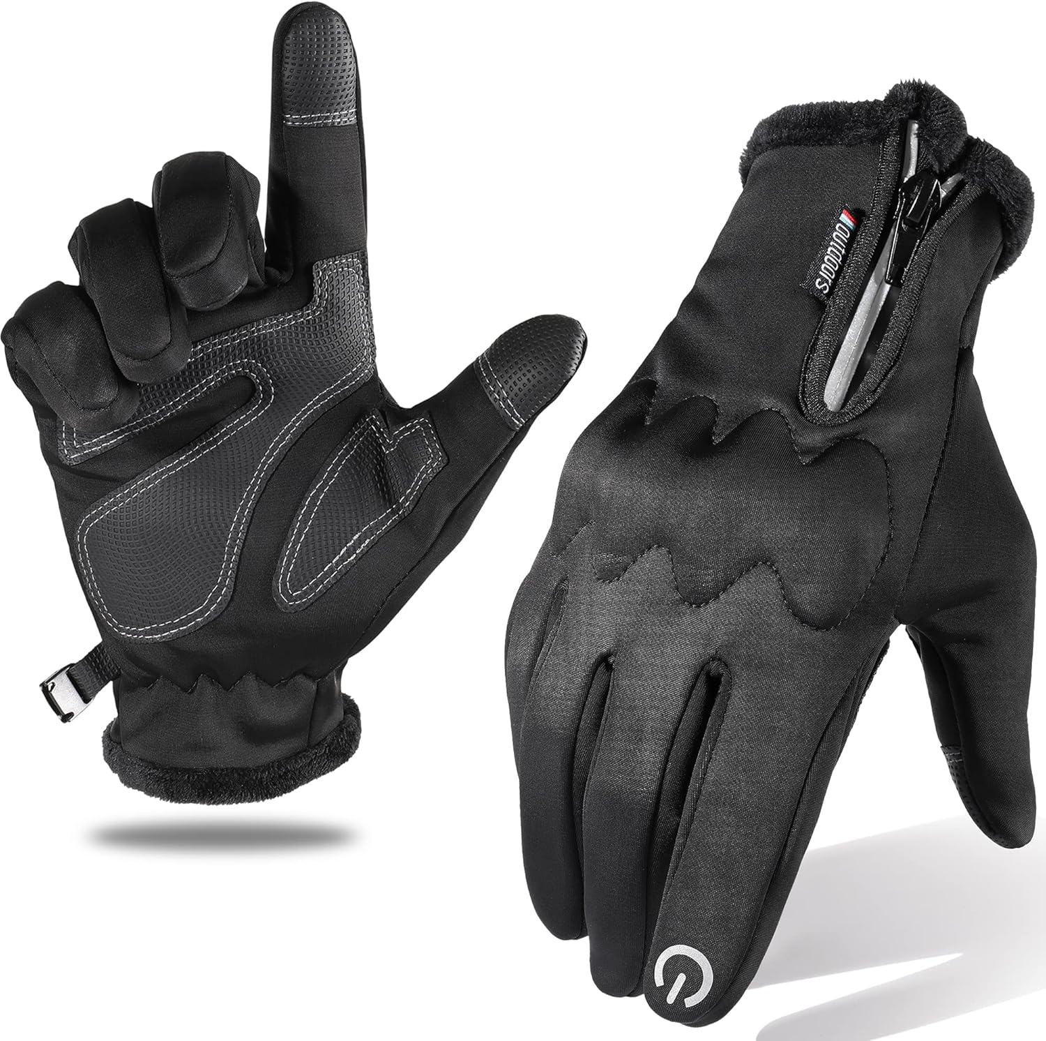 wtactful Water Repellent Windproof Thermal Winter Warm Gloves with Touchscreen for Ski Snowboard Walking Riding Driving Cycling Men Women Sport : Sports & Outdoors