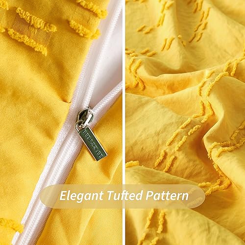 Miniatura 6 de BEDAZZLED - Juego de funda de edredón tamaño King, de 3 piezas, suave y bordado, estilo holgado, moderno y bohemio, hecho de 100 % microfibra