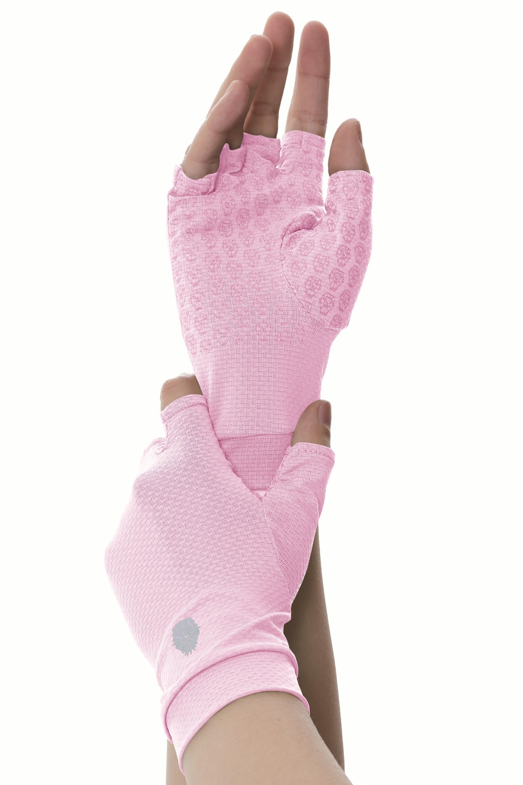 Men's Women's SPF Fingerless Gloves Mittens Sun Protection Unisex Driving Gloves UPF 50+ With Silicone Gel
