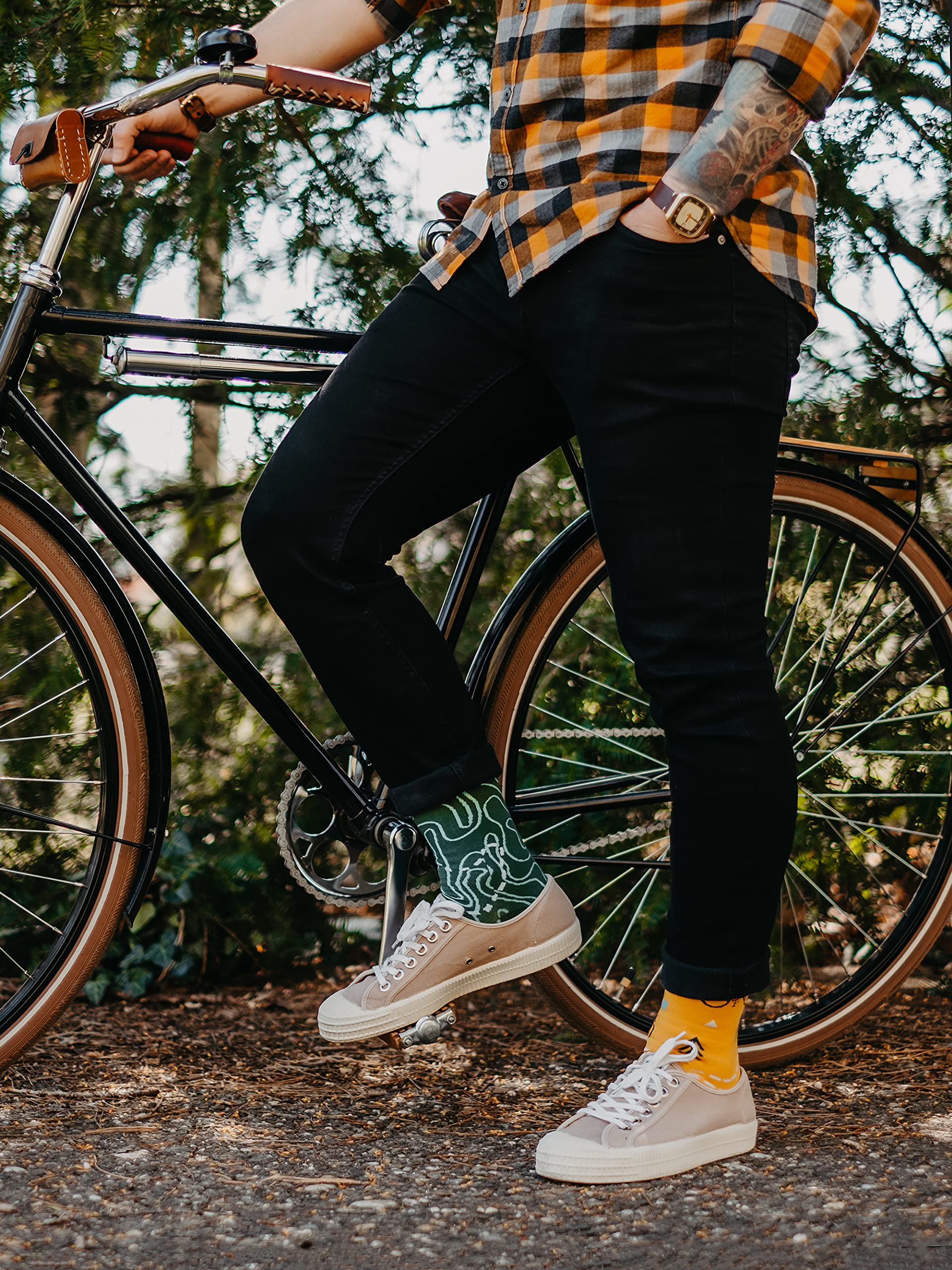 Dedoles Calzini Unisex Donna Uomo & Bambini Calze Cotone con tanti Design divertenti Calcio Bicicletta Piante Cavalli Regalo sinistra destra diversi