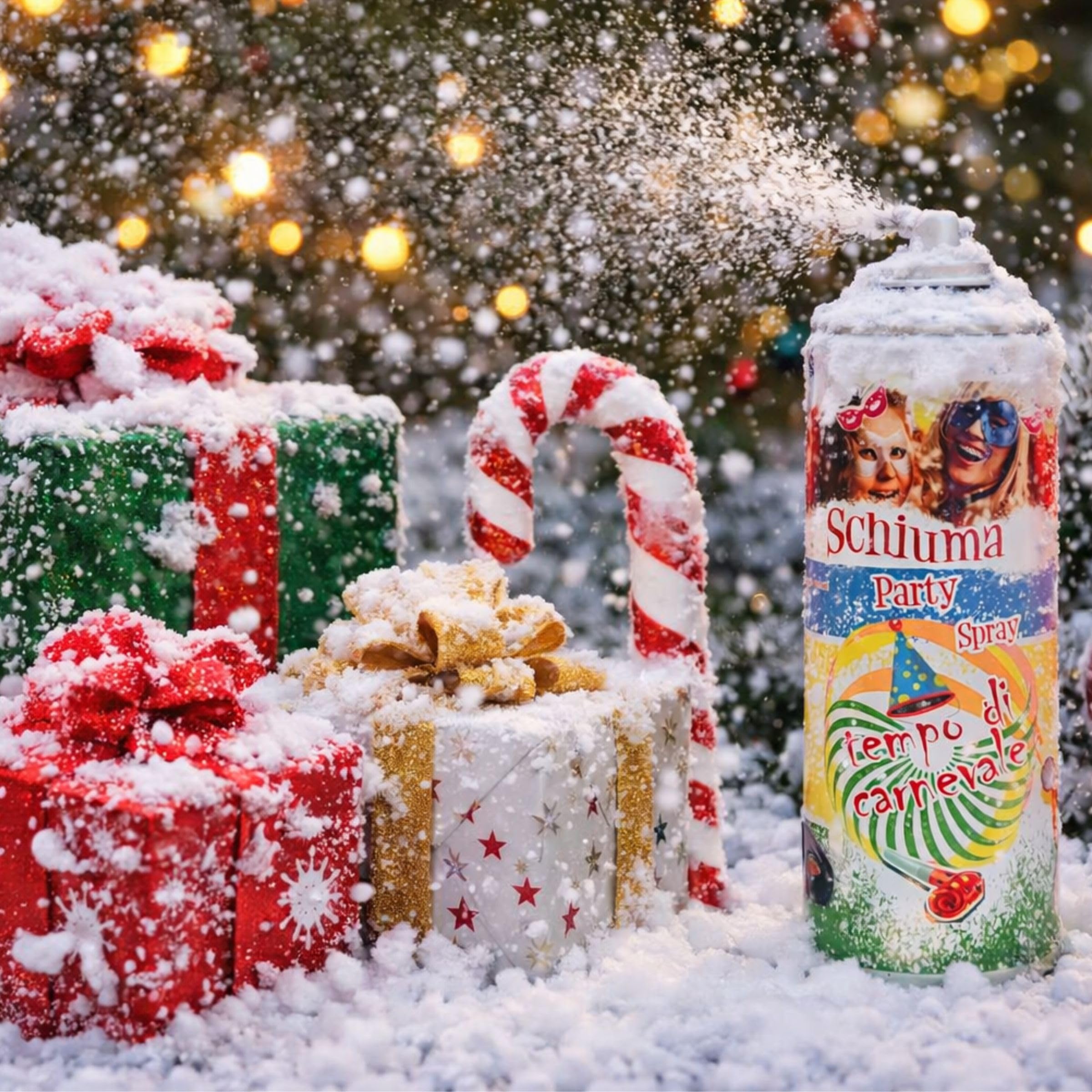 Generico Espuma Carnaval Spray 150 ml para fiestas y eventos 24 unidades efecto copos de espuma uso exterior