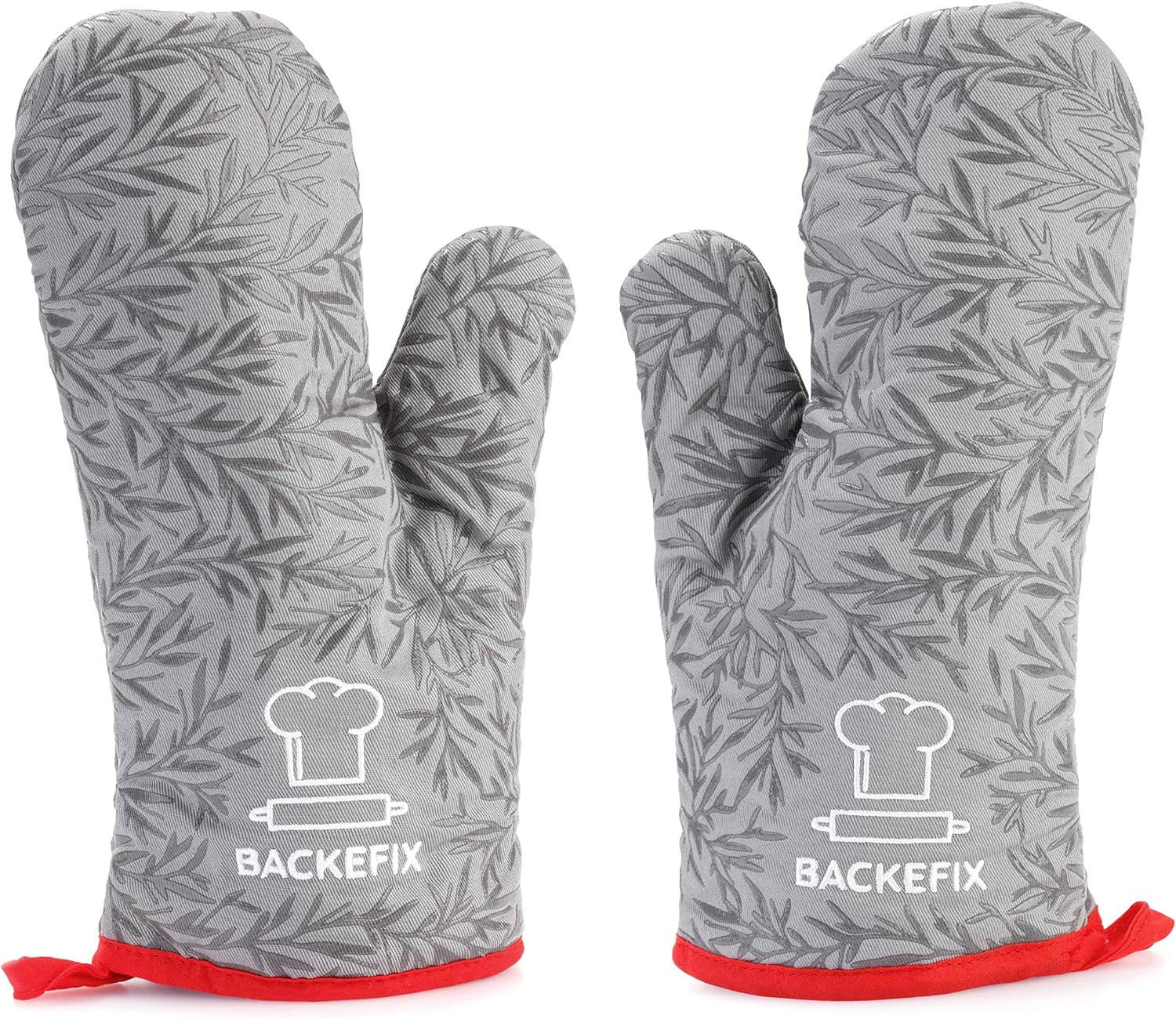 JZK 1 Paire Robuste Grand Gants Anti Chaleur Four avec Doigts, résistant à Chaleur Gants Coton JZK 1 Paire Robuste Grand Gants Anti Chaleur Four avec Doigts, résistant à Chaleur Gants Coton