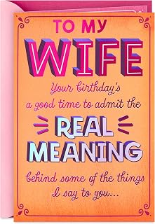 Hallmark Funny Birthday Card For Wife (Really Mean It)