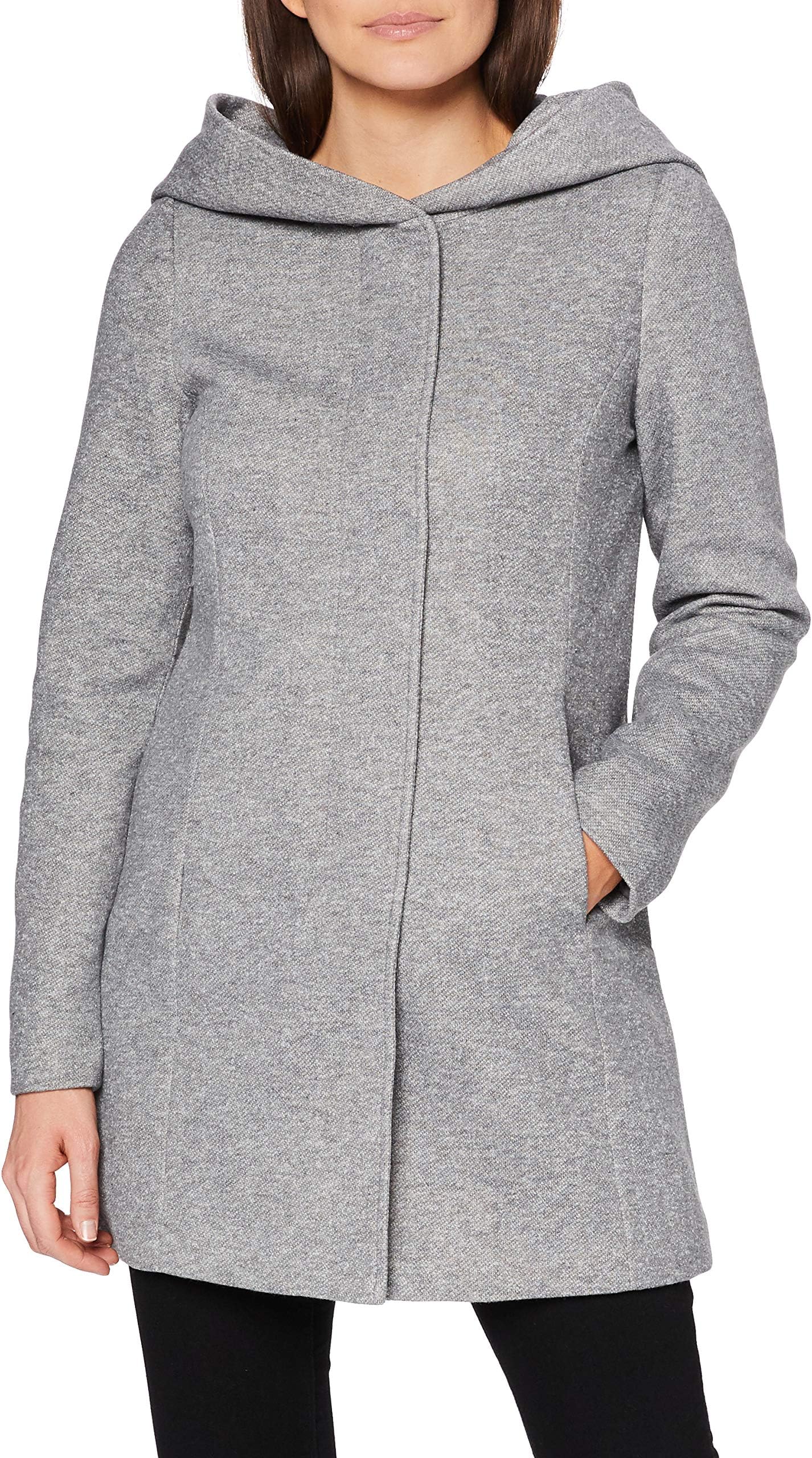 VERO MODA Womens Jack Fem Knit Trench Coat