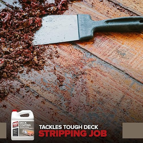 Miniatura 5 de Max Strip Removedor de revestimiento de cubierta, 1 galón, tiras de gel profesionales de trabajo rápido, múltiples capas, elimina revestimientos