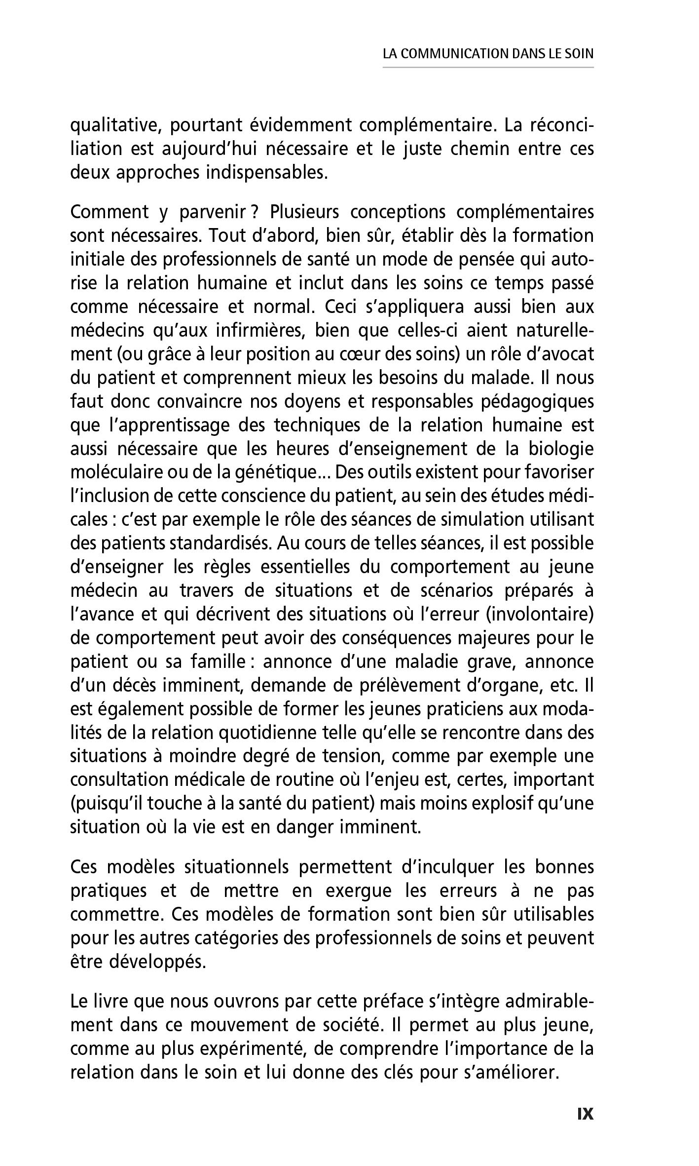 La communication dans le soin: Hypnose médicale et techniques relationnelles