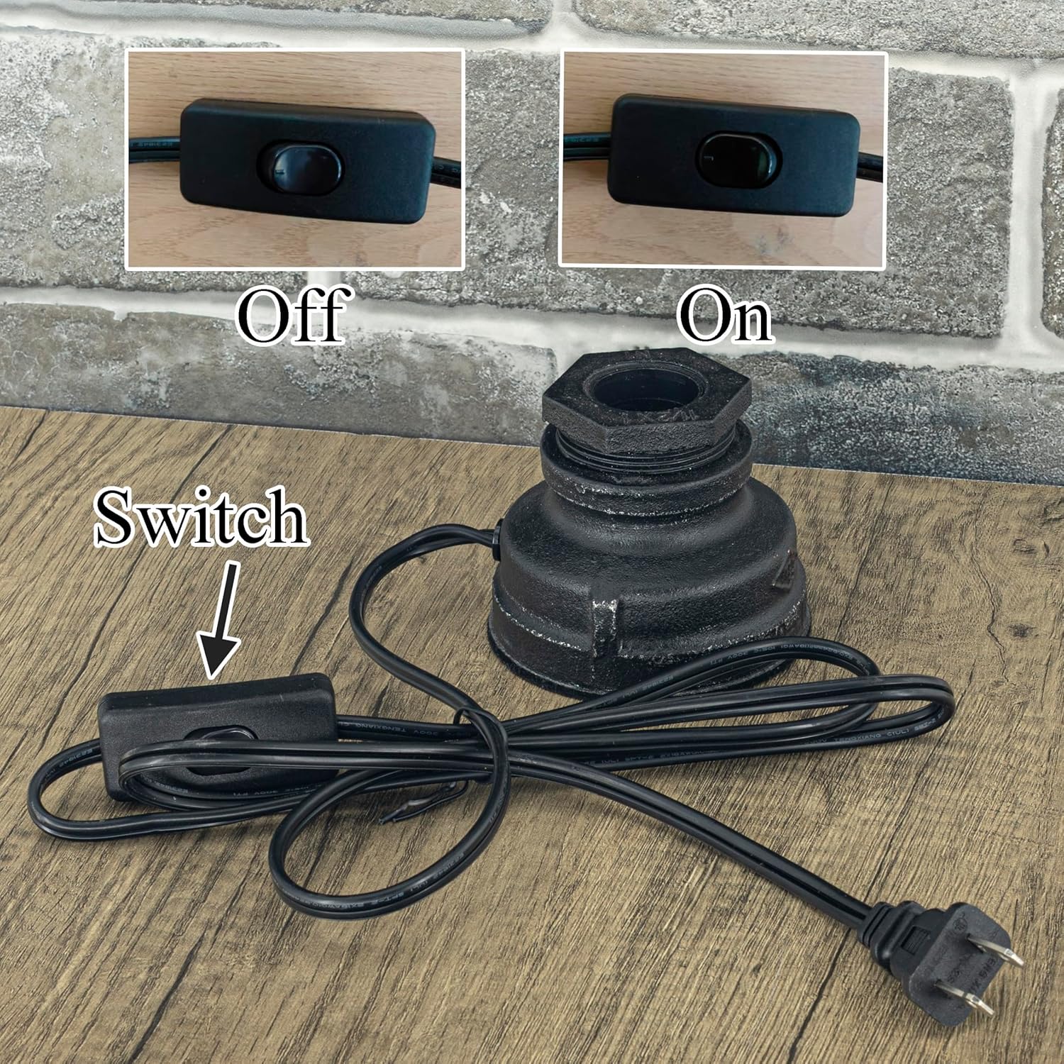 Touch Control Table Lamp Vintage Desklamp Small Industrial Touch-Light Bedside Dimmable Nightstand-Lamp Steampunk AccentLight Edison Lamp Base Antique Night Light for Living Room Bedroom