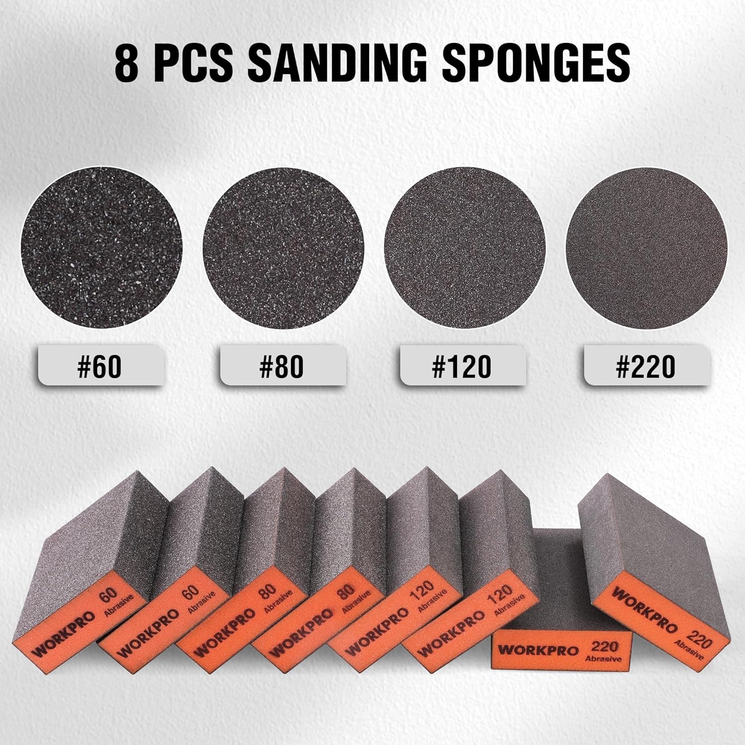 WORKPRO 20-Pack Flap Discs & WORKPRO 8-Piece Sanding Sponge Set