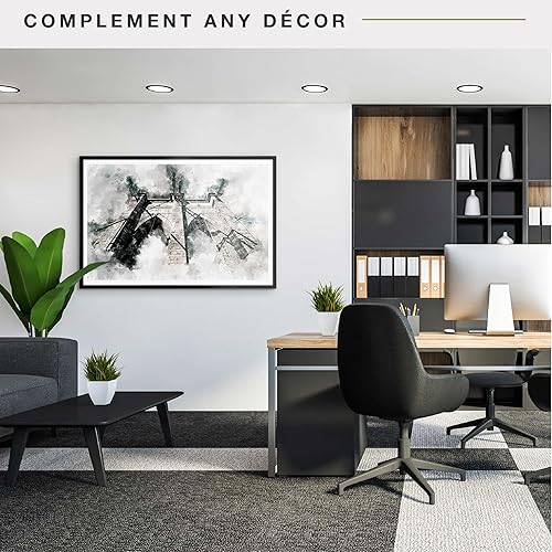 Vista 228 de MCS Gallery Foundation - Marco de póster, marco de fotos para arte de pared, negro, 16 x 20 pulgadas, individual