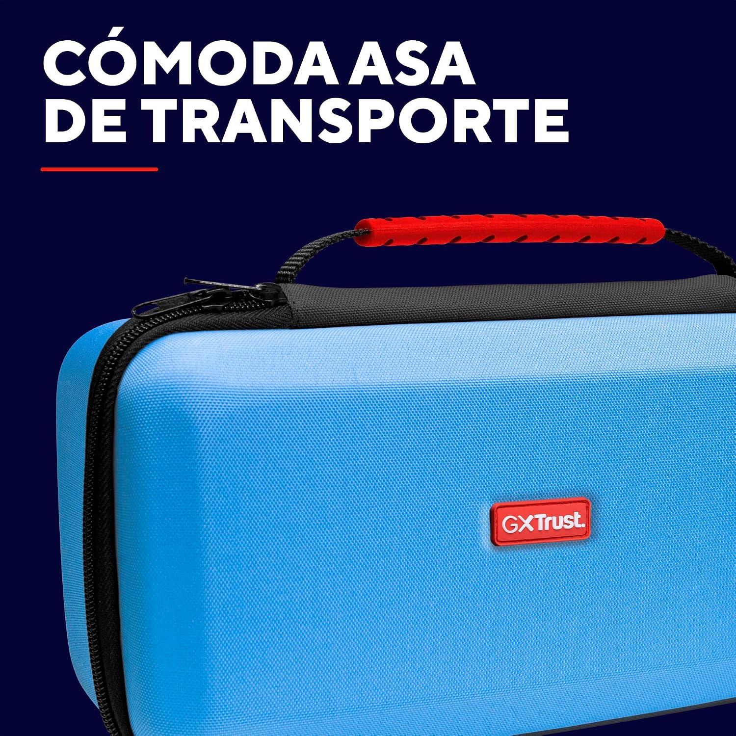GXTrust 1252 XL Funda para Nintendo Switch 2, Carcasa Estuche Rigido de Transporte para Consola y Accesorios, Funda Protectora Dura, Bolsillo para 4 Joy-Cons y 12 Cartuchos de Juego, Negro 4