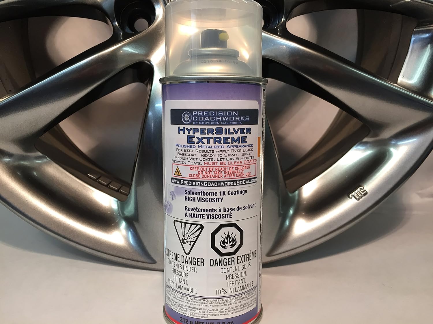 Hyper Silver Extreme Automotive Paint Aerosol Automotive