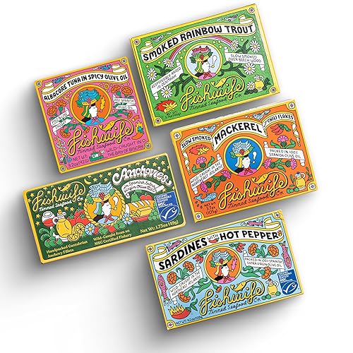 Miniatura 9 de Fishwife Smoky Trio - Paquete de 3 unidades (trucha arcoíris ahumada, salmón atlántico ahumado, atún blanco ahumado)  Mariscos sostenibles