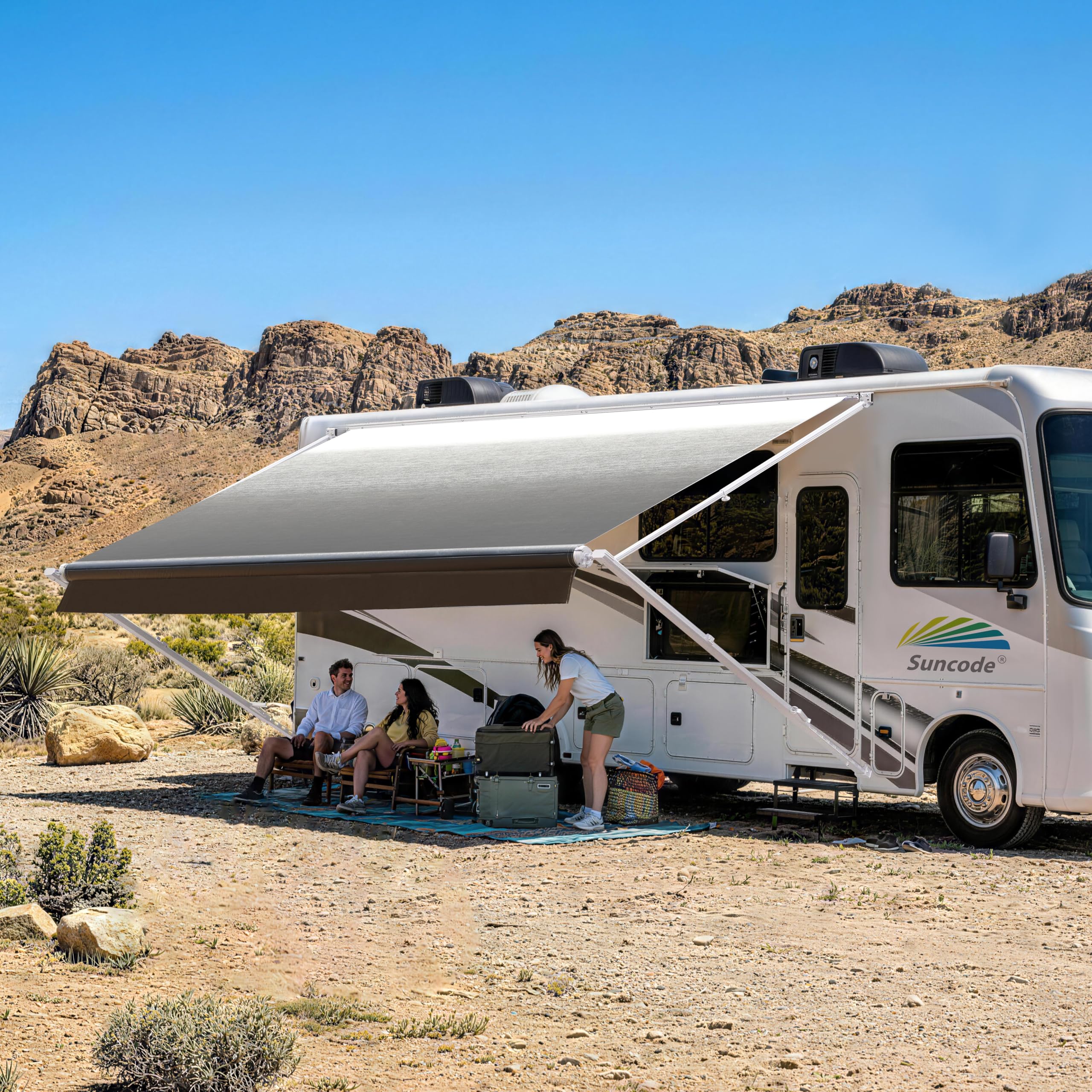Suncode 10ft Manual RV Awning Complete Kit
