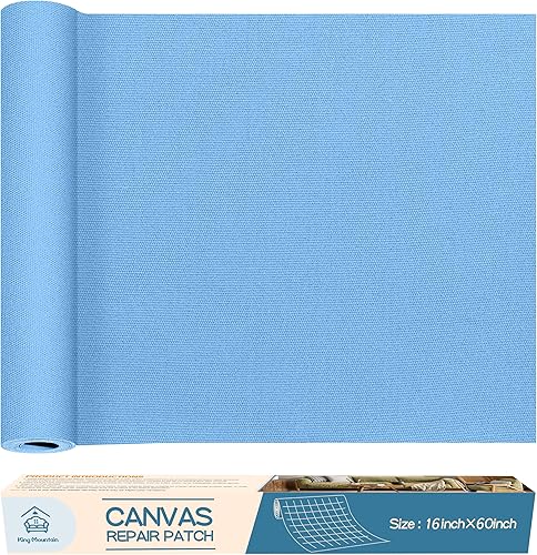 Vista 14 de KING MOUNTAIN Cinta de reparación de lona, parche para equipos para exteriores, 4 x 63 pulgadas, impermeable, autoadhesiva para reparar cubiertas