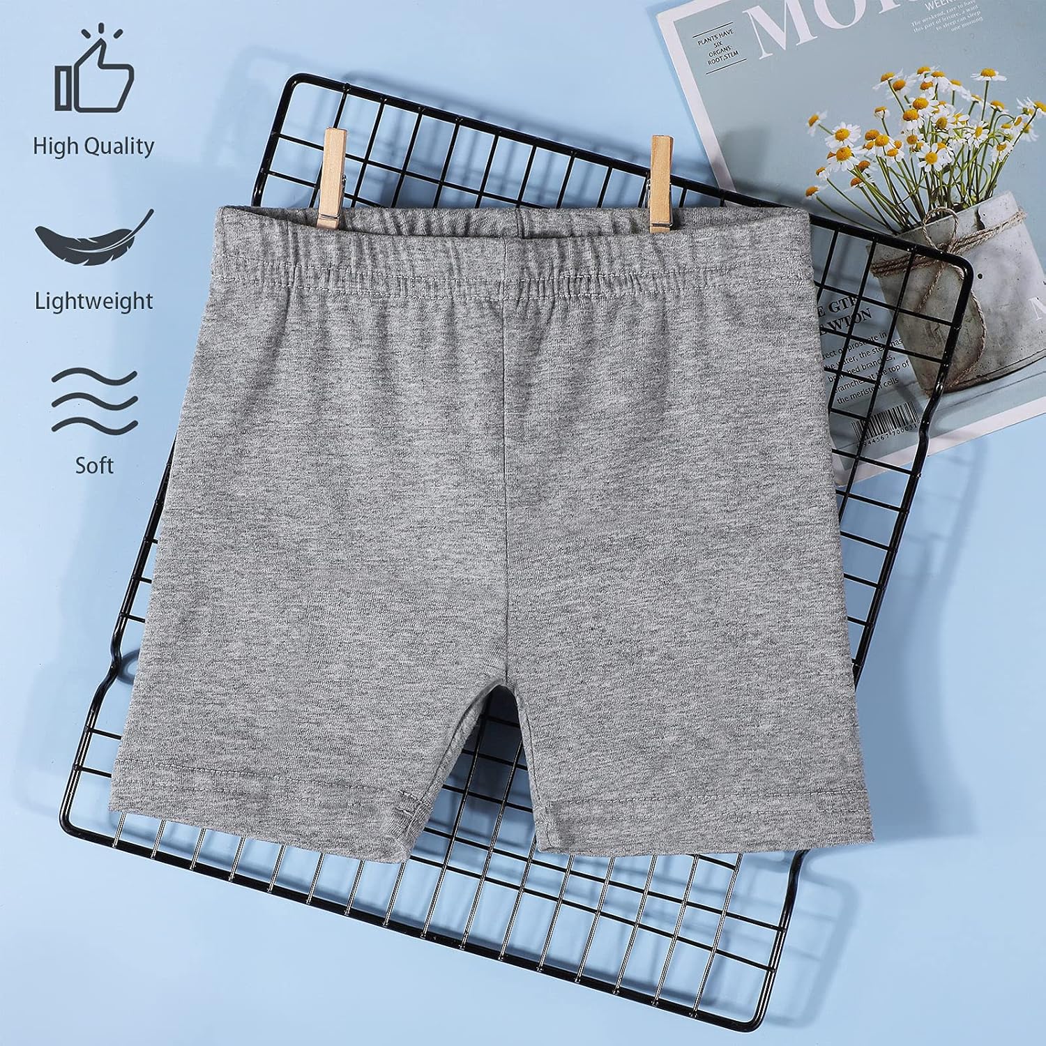 Ruisita 6 Pack Cotton Short Tights Dancewear Short Bike Shorts Safety Short for Kids: Clothing, Shoes & Jewelry