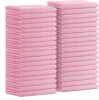 Avalon Towels Microfiber Cleaning Cloths (Value Pack of 36) - Size 16 x 16 Inches, Highly Absorbent Cleaning Rags, Lint Free, Reusable and Washable, Microfiber Towels for Cars