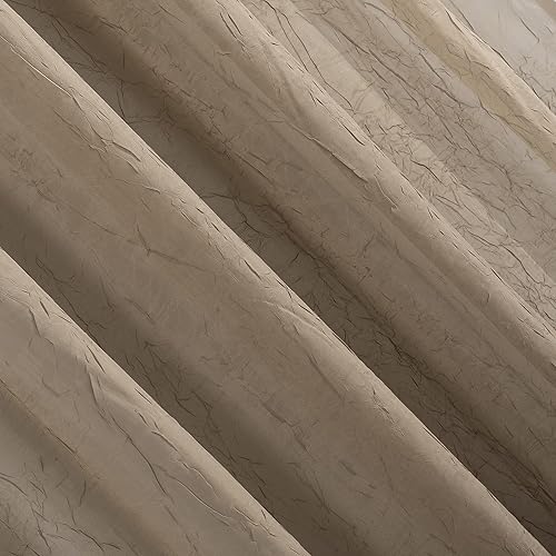 Miniatura 3 de No. 918 - Cortina Erica de textura triturada, gasa transparente