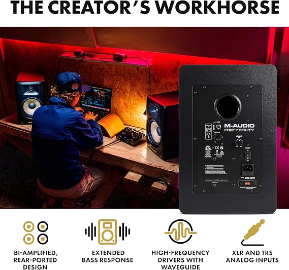 M-AUDIO Forty Eighty 8 Studio Monitor Speaker