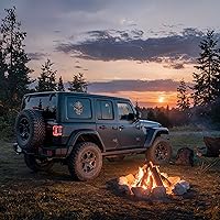 Vista 1 de Calcomanía de calavera – Calcomanías de calavera prémium para camiones y automóviles – Calcomanías de bandera estadounidense con calavera roja