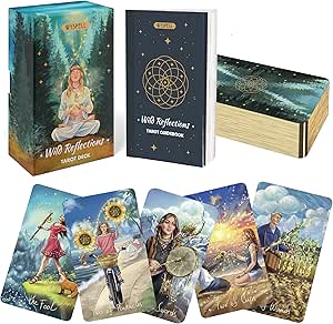 Wyspell Wild Reflections Tarot Cards: Nature-Inspired Cards with Guide Book - Beautiful Tarot Deck for Beginners