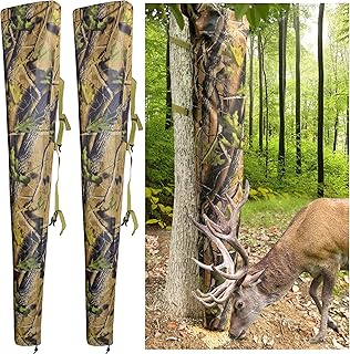 Adnee 1 Pc/2 Pcs Adjustable Camo Feeders-100 lb Tree Hugger Gravity Deer Feeder with Adjustable Strap-Waterproof Feeder Bag for Hunting