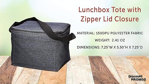 Miniatura 4 de Juego de 10 bolsas de almuerzo aisladas, paquete a granel, perfecta para el trabajo, viajes, eventos al aire libre, color negro